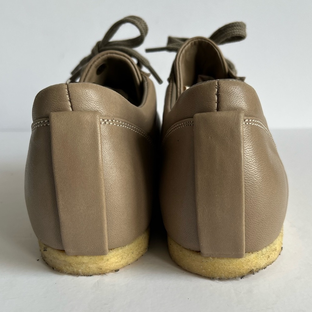 Fausto Santini Tan Leather Oxford Sneakers Size 9 - Picture 3 of 11
